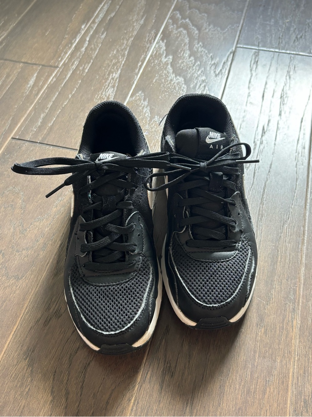 Nike Black Mesh & Synthetic Low-Top Sneakers